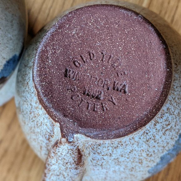 🇺🇸 Vtg Almquist's Old Time Pottery Mug & Creamer - Picture 7 of 10